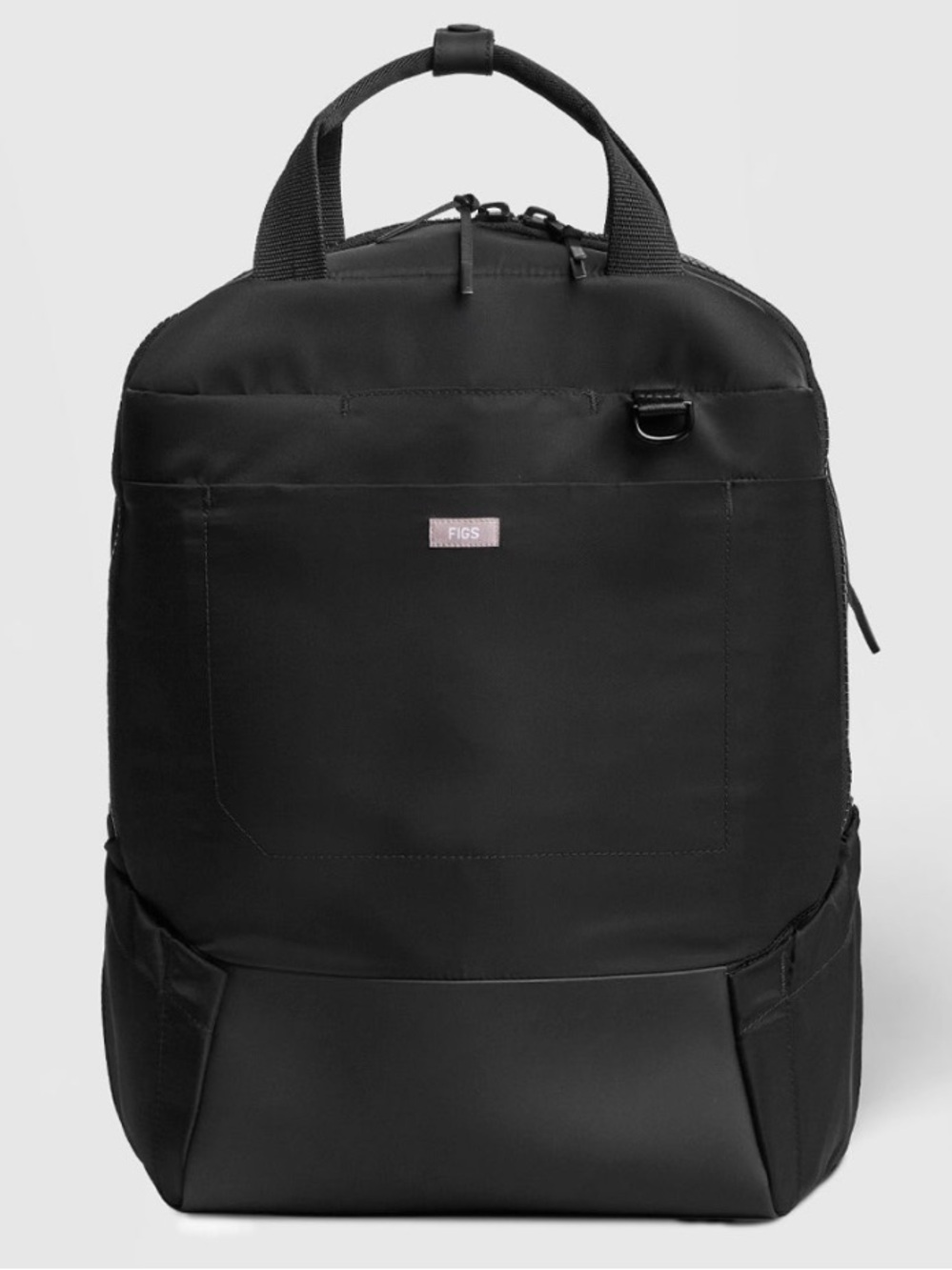 Figs Black Everyday Backpack with Minimal Logo